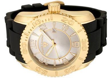 Swiss Legend Commander Mens Watch Gold Black 20068 Yg 02s